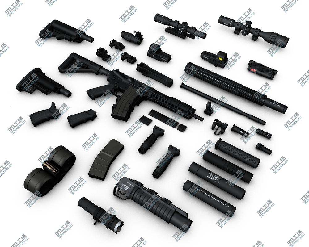 images/goods_img/202104094/M4A1 SOPMOD, SCAR-H, AK47, Milkor MGL, M1911, Silverballer Weapons collection/1.jpg